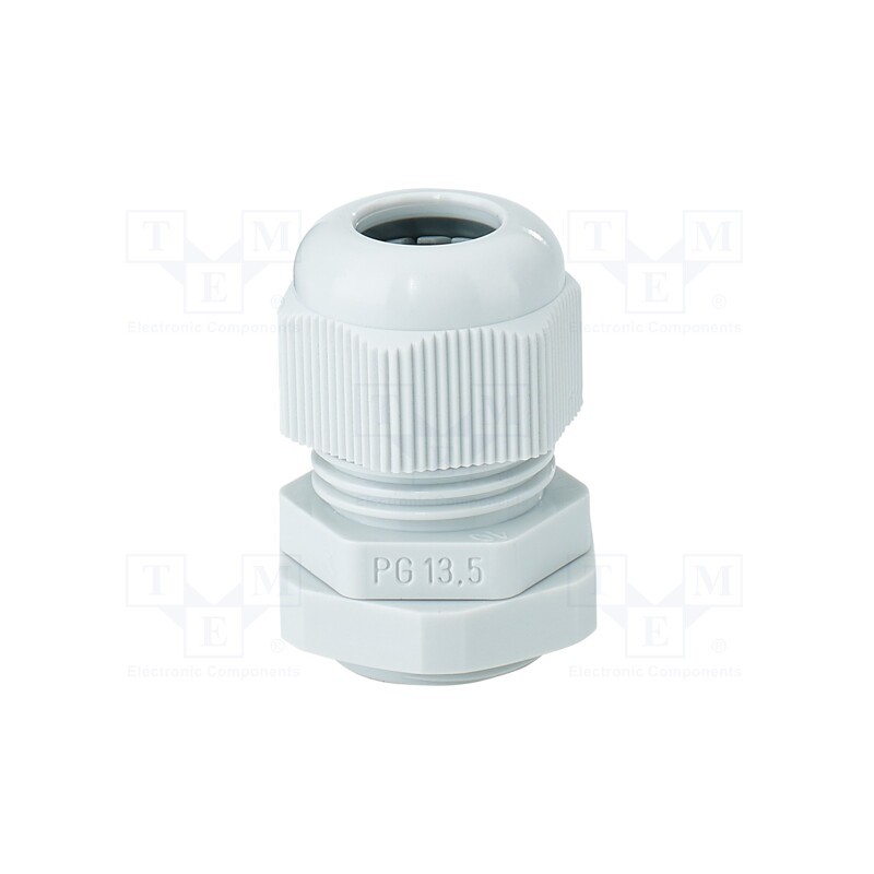 1 pcs x HENSEL - 3600067 - Cable gland, PG13,5, IP65, polyamide, light grey