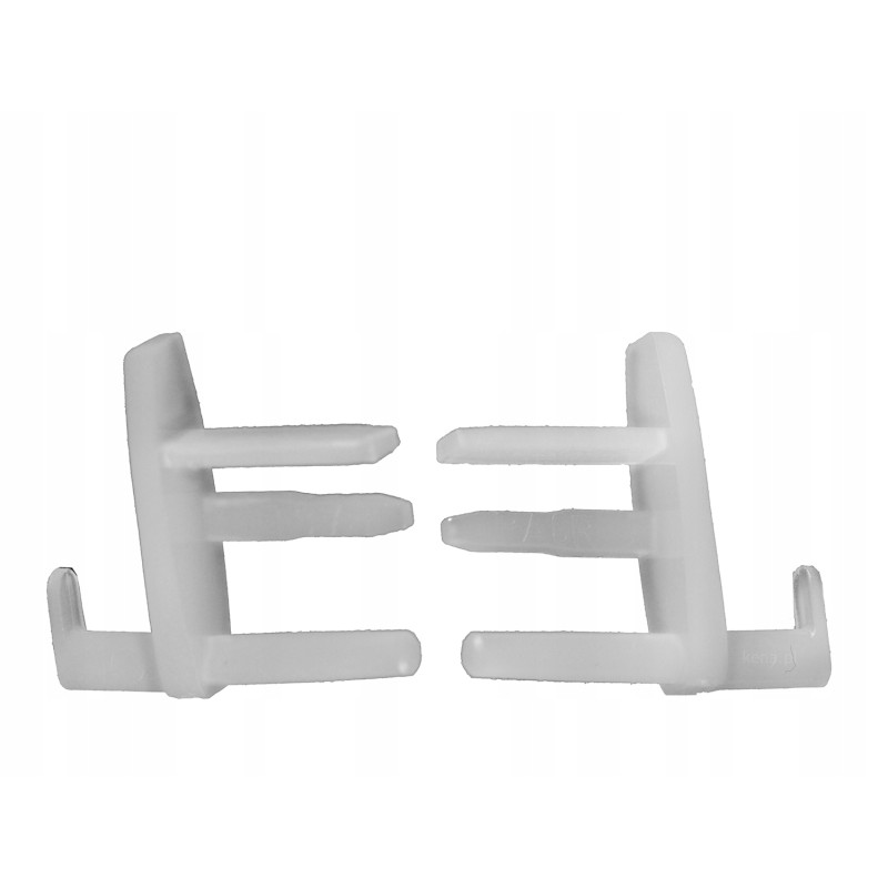 The ends of the window shutter locks are hooked to the pin