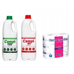 Fluids for campi tourist toilets, 4l thick paper