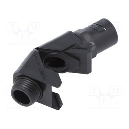 1 pcs x HUMMEL - 1.513.0901.14 - 90° angled connector, Thread: PG,outside, polyamide, -20÷80°C