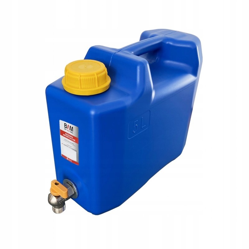 Water bank canister with tap, 5 liters