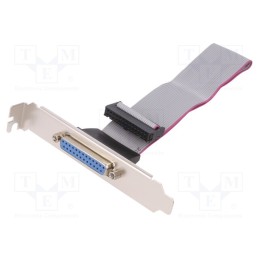 1 pcs x DIGITUS - AK-580300-003-E - Cable, D-Sub 25pin female,IDC socket 26pin, 250mm, beige