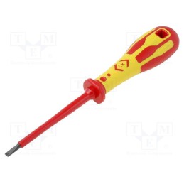 1 pcs x C.K - T49144-040 - Screwdriver, insulated, slot, 4,0x0,8mm, Blade length: 100mm