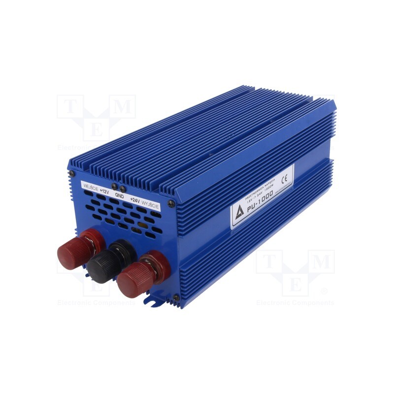 1 pcs x AZO DIGITAL - PU-1000 - Converter: DC/DC, Uout: 24VDC, Usup: 12VDC, 54A, Out: screw terminal
