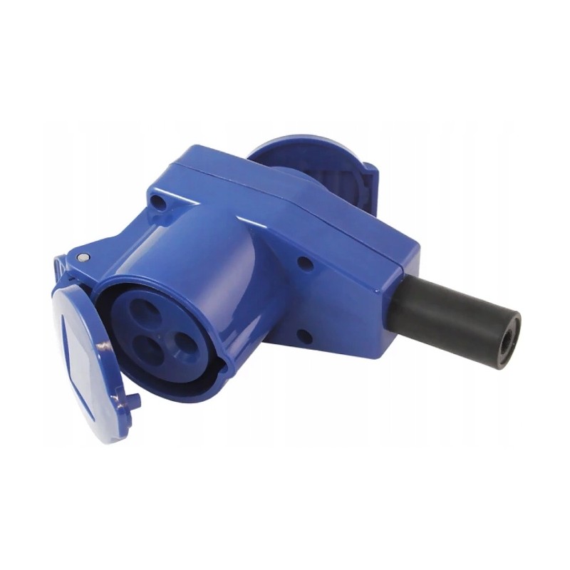 Female angled plug, 230v Cee socket, camper