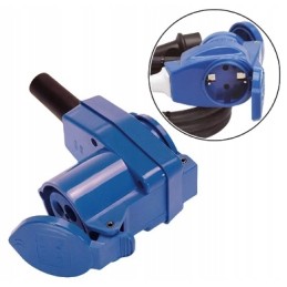 Female angled plug, 230v Cee socket, camper