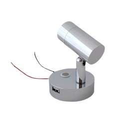 LED wall lamp 12v 24v for indoor reading camper trailer chrome