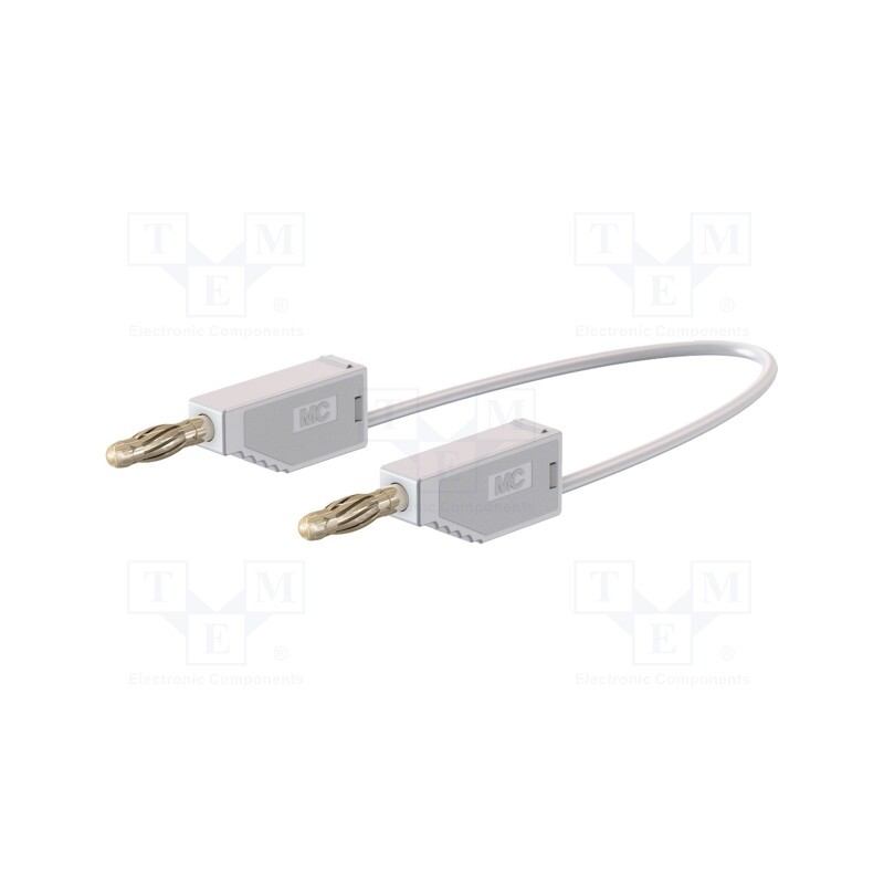 1 pcs x STu00c4UBLI - 28.0073-02529 - Test lead, 60VDC, 30VAC, 32A, banana plug 4mm,both sides, white