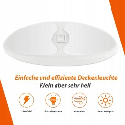 LED ceiling lamp 12v camper camping on off