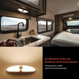 LED ceiling lamp 12v camper camping on off