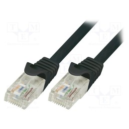 1 pcs x LOGILINK - CP1083U - Patch cord, U/UTP, 5e, stranded, CCA, PVC, black, 7.5m, 26AWG