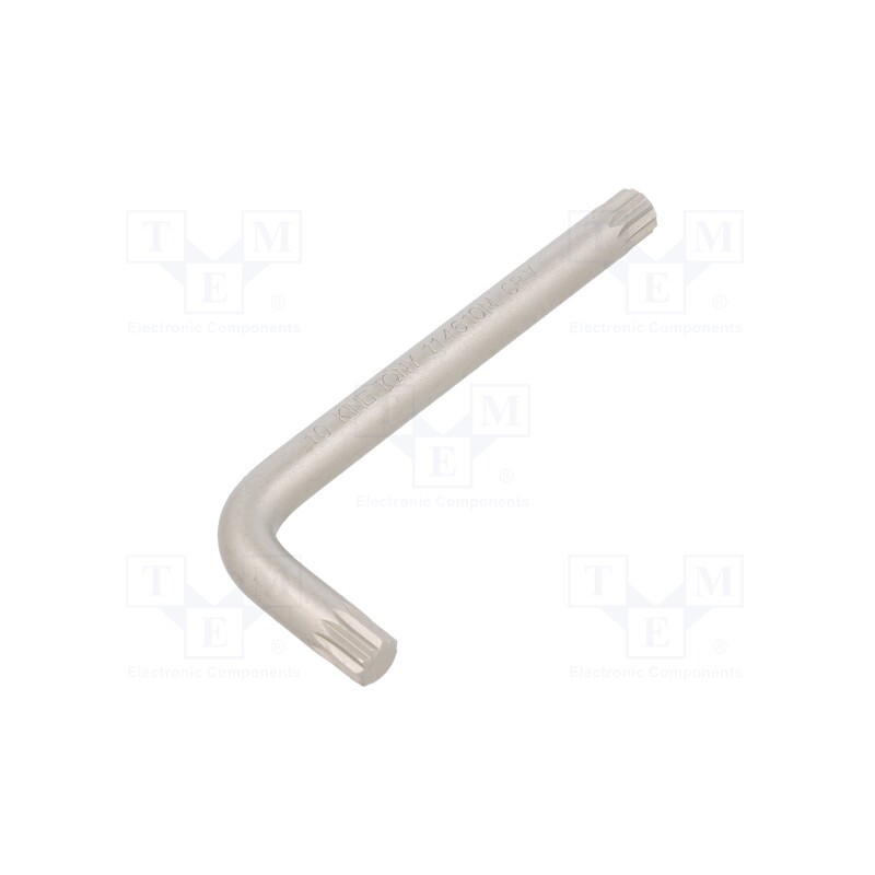 1 pcs x KING TONY - 114610MR - Wrench, spline (12-angles), XZN M10, Chrom-vanadium steel, 111mm