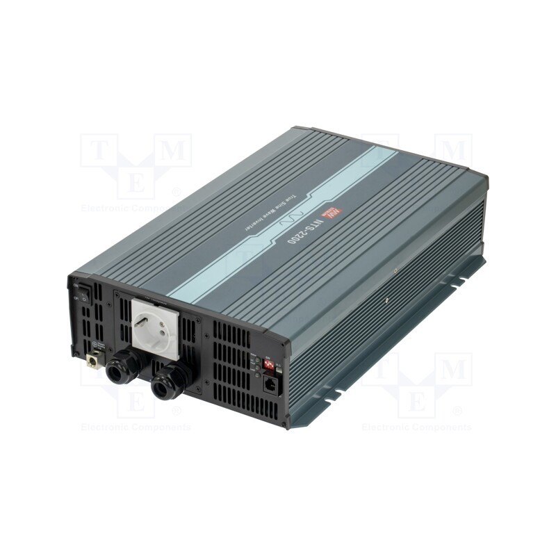 1 pcs x MEAN WELL - NTS-2200-212EU - Converter: DC/AC, 2.2kW, Uout: 230VAC, 10÷16.5VDC, Out: mains 230V