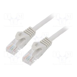 1 pcs x GEMBIRD - PP6U-5M - Patch cord, U/UTP, 6, stranded, CCA, PVC, grey, 5m, 26AWG, Cablexpert