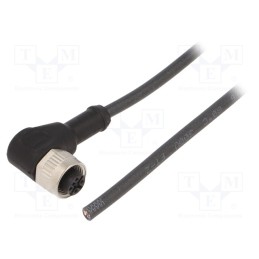 1 pcs x SENSATA / CYNERGY3 - LC02FBR-PUR - Connection lead, M12, PIN: 4, angled, 2m, plug, 250VAC, 4A, -25÷80°C