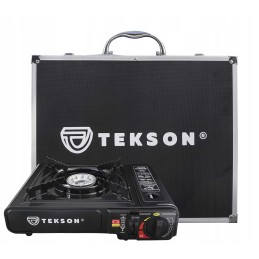 Tourist stove, gas burner with cartridge, in an aluminum case