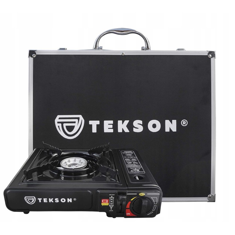 Tourist stove, gas burner with cartridge, in an aluminum case