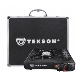 Tourist stove, gas burner with cartridge, in an aluminum case