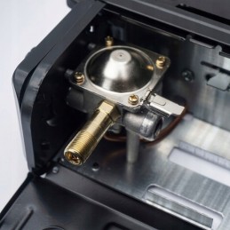 Tourist stove, gas burner with cartridge, in an aluminum case