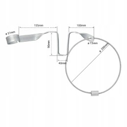 Trailer drawbar support with cable and proplus handle