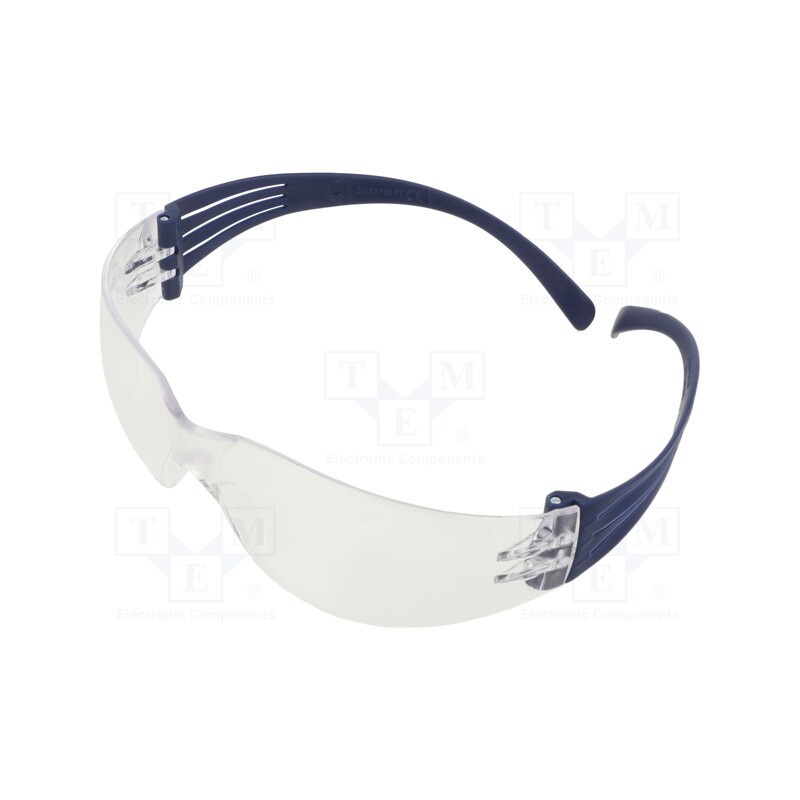 1 pcs x 3M - SF101AS-BLU-EU - Safety spectacles, Lens: transparent, Classes: 1, SecureFit™ 100