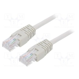 1 pcs x GEMBIRD - PP12-10M - Patch cord, U/UTP, 5e, stranded, CCA, PVC, grey, 10m, 26AWG