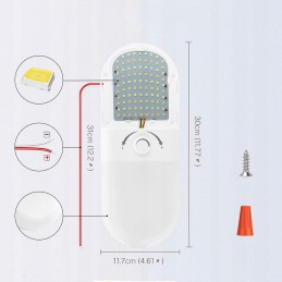LED ceiling lamp 12v 24v for campers and trailers