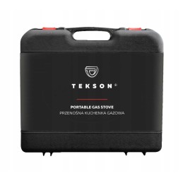 Tourist stove, gas burner with cartridge, in a plastic case