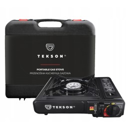 Tourist stove, gas burner with cartridge, in a plastic case