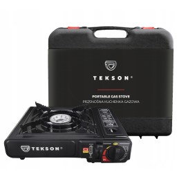 Tourist stove, gas burner with cartridge, in a plastic case