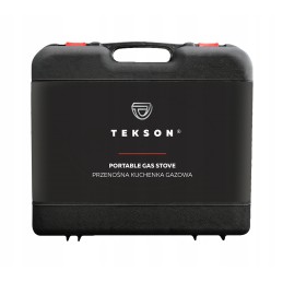 Tourist stove, gas burner with cartridge, in a plastic case