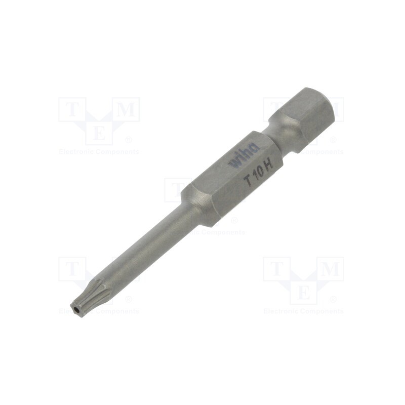 1 pcs x WIHA - 20219 - Screwdriver bit, Torx® with protection, T10H, Overall len: 50mm