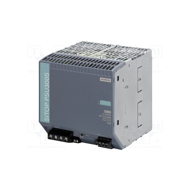 1 pcs x SIEMENS - 6EP1437-2BA20 - Power supply: switched-mode, for DIN rail, 960W, 24VDC, 40A, IP20