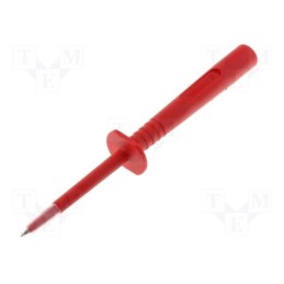 1 pcs x ELECTRO-PJP - 402-IEC-RT - Probe tip, 16A, red, Tip diameter: 4mm, Socket size: 4mm