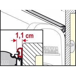 Rain guard Fiamma f45 camper awning seal