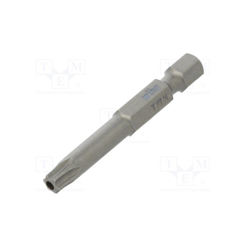 1 pcs x WIHA - 20222 - Screwdriver bit, Torx® with protection, T27H, Overall len: 50mm