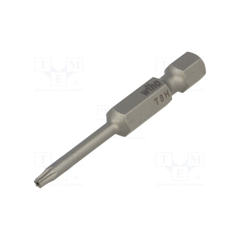 1 pcs x WIHA - 21047 - Screwdriver bit, Torx® with protection, T8H, Overall len: 50mm
