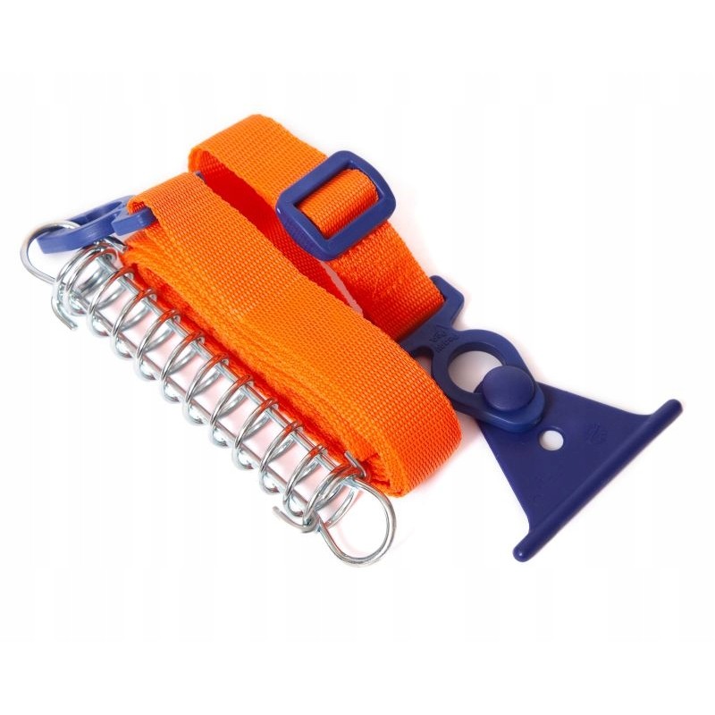 Tension belt with peggy peg spring