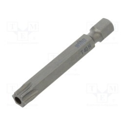1 pcs x WIHA - 20224 - Screwdriver bit, Torx® with protection, T40H, Overall len: 50mm