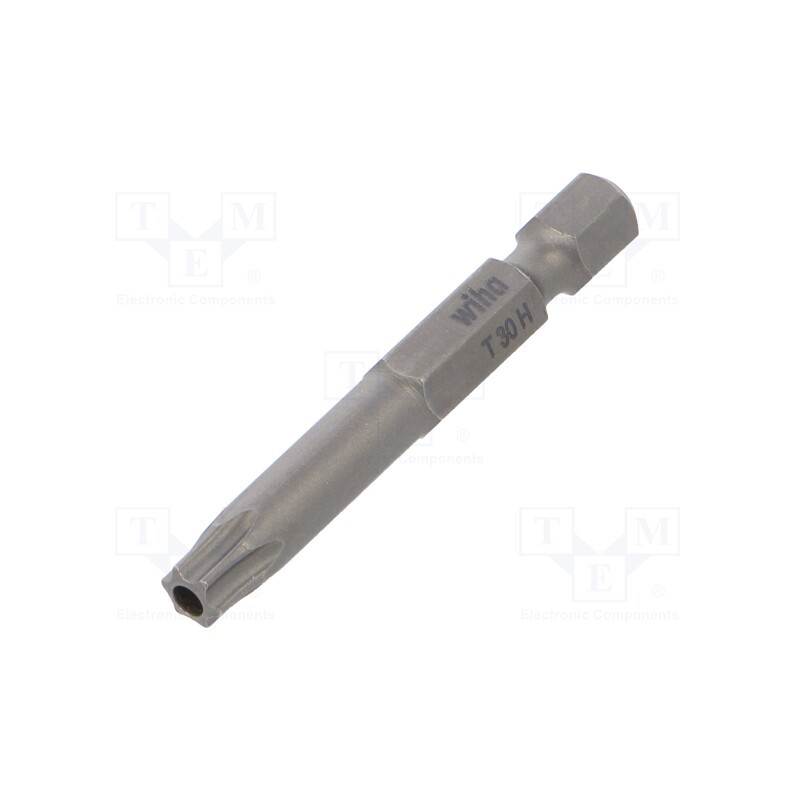 1 pcs x WIHA - 20223 - Screwdriver bit, Torx® with protection, T30H, Overall len: 50mm