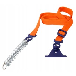 Tension belt with spring peggy peg in the shaft