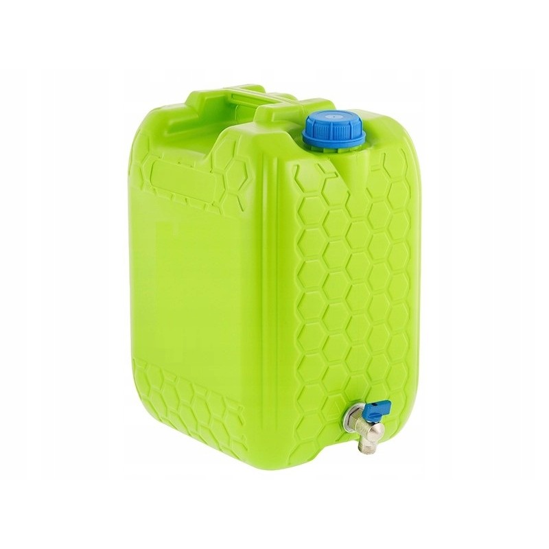 Water container with short metal valve, 20 l