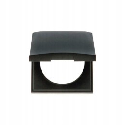 Berker single frame with anthracite flap