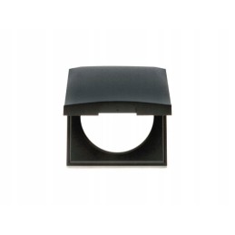 Berker single frame with anthracite flap