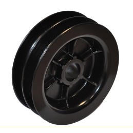 Double roller of hydraulic feed lines