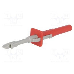 1 pcs x AXIOMET - AX-CP-03-R - Clip-on probe, with puncturing point, 10A, red, 4mm, Ø: 4mm