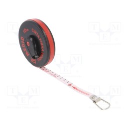 1 pcs x MEDID - 121010D - Measuring tape, L: 10m, Width: 15mm, Enclos.mat: ABS, measure