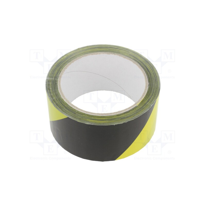 1 pcs x MEDID - 39/60 - Tape: warning, yellow-black, L: 66m, W: 50mm, self-adhesive