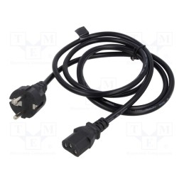 1 pcs x SAVIO - SAVKABELCL-138 - Cable, 3x0.75mm2, CEE 7/7 (E/F) plug,IEC C13 female, PVC, 1.8m
