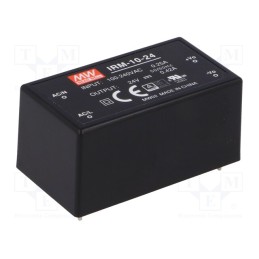 1 pcs x MEAN WELL - IRM-10-24 - Converter: AC/DC, 10.08W, 85÷264VAC, Usup: 120÷370VDC, Uout: 24VDC